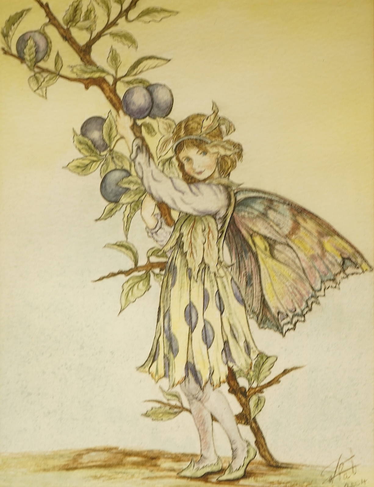 Contemporary, Studies of fairies, each indistinctly signed and dated 2004 and 2006, pair of ink and watercolours, 21 x 16cm